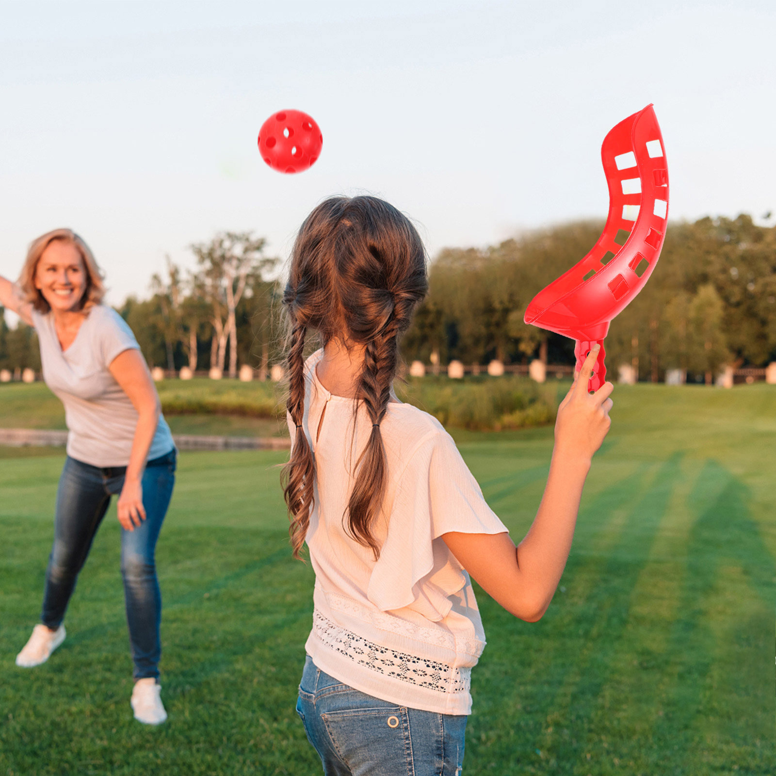 Kids Indoor Outdoor Games - 1Set Scoop Ball Catch Game Launch