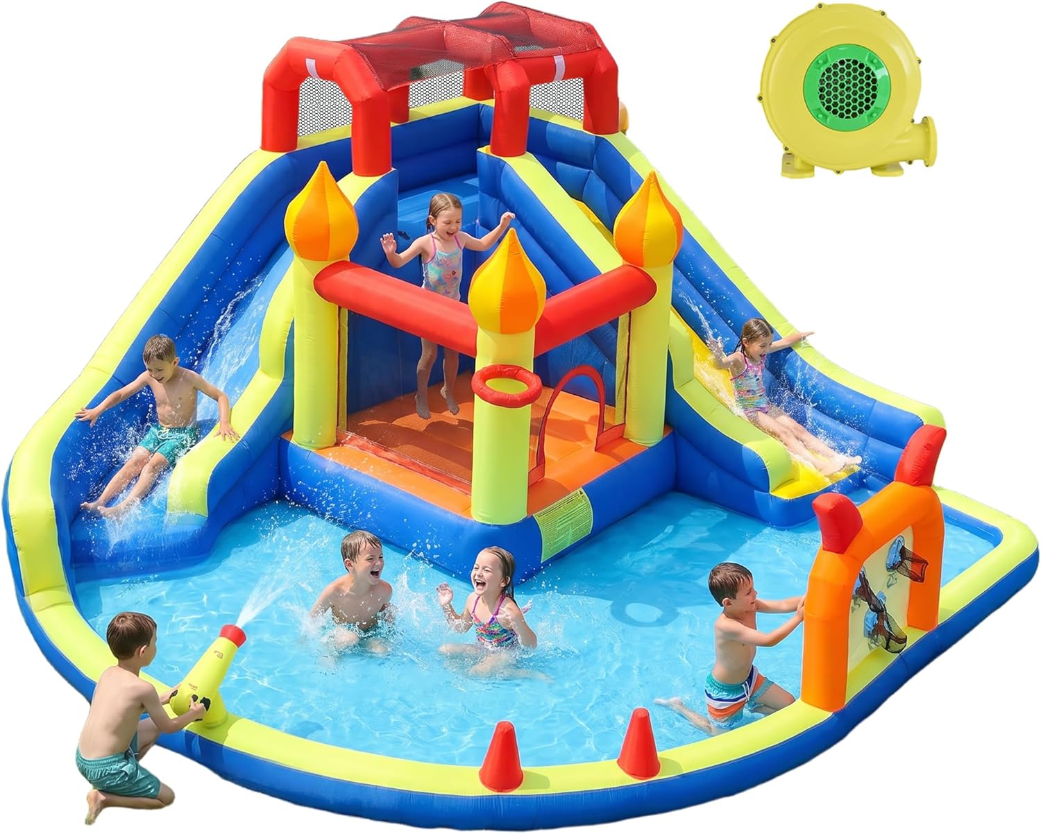 Kids Outdoor Jumping Castle - Kids Jumping Castle with Two Long