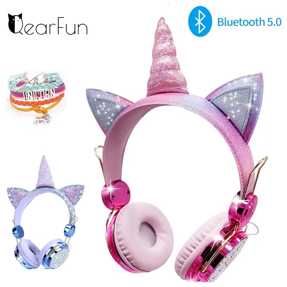 Kids Outdoor Videos - Cute Unicorn Wireless Earphone For Girls