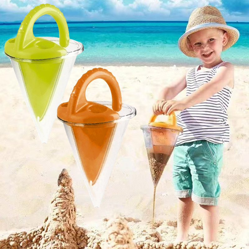Kids Outdoor Nature Toys - ~~Beach Children Wash Sand Overflow Funnel