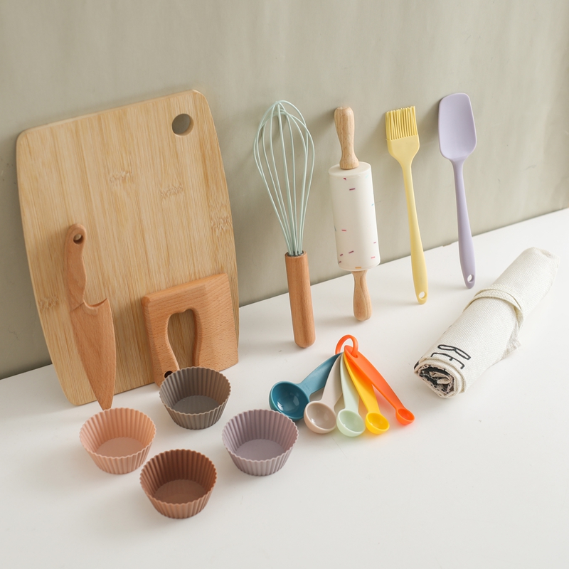 Kids Outdoor Kitchen - Montessori Kids Play Kitchen Set Pretend