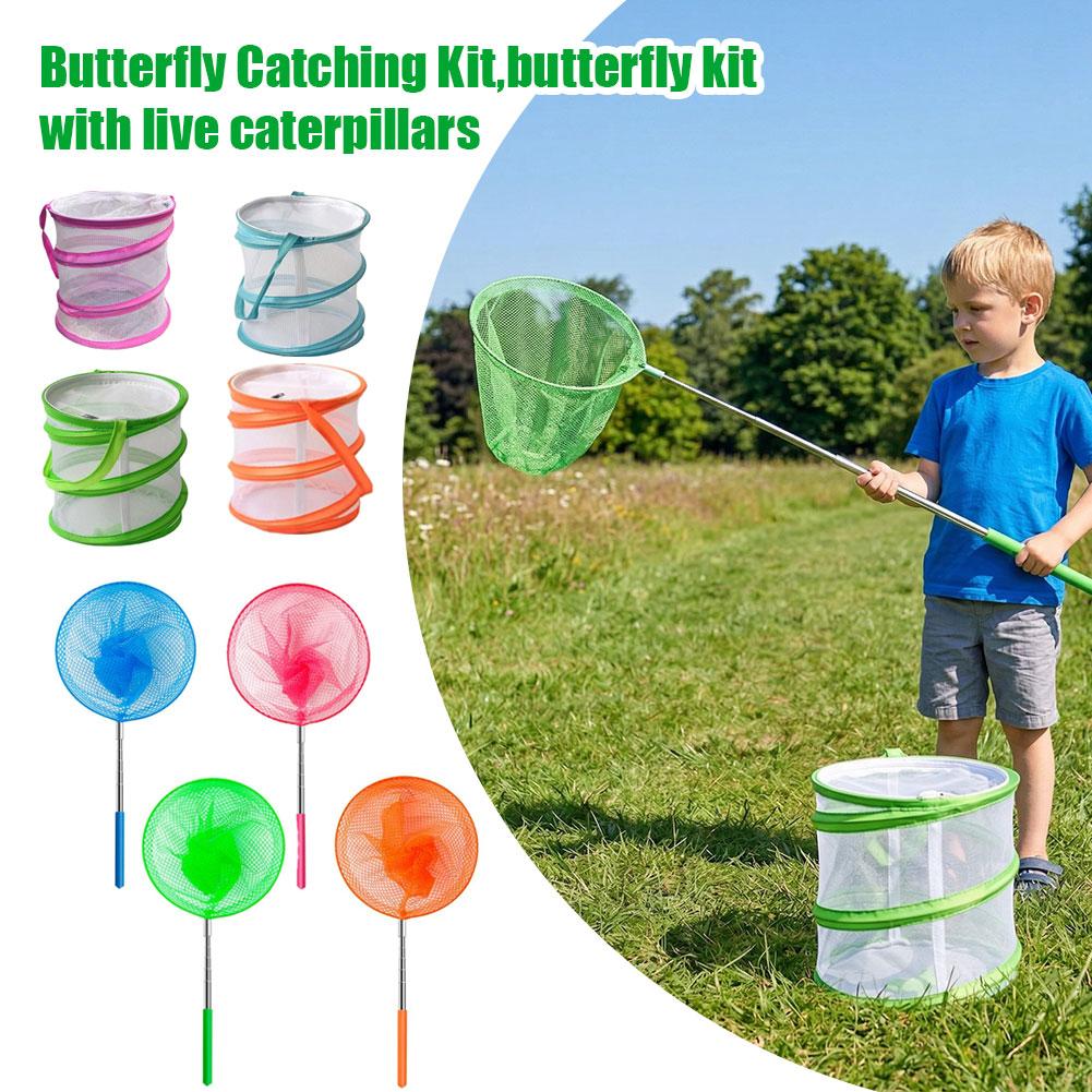 Bug Catching Kit - Kids Butterfly Catching Kit Foldable Mesh