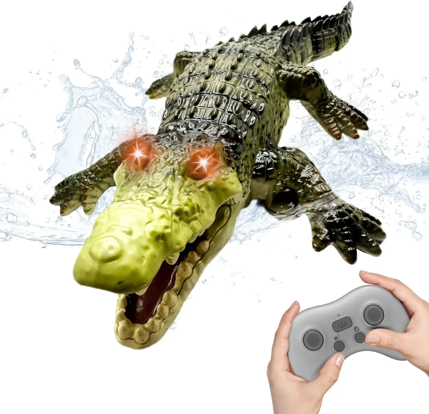 Kids Outdoor Exercise Equipment - Remote Control Crocodile Water Toy, RC