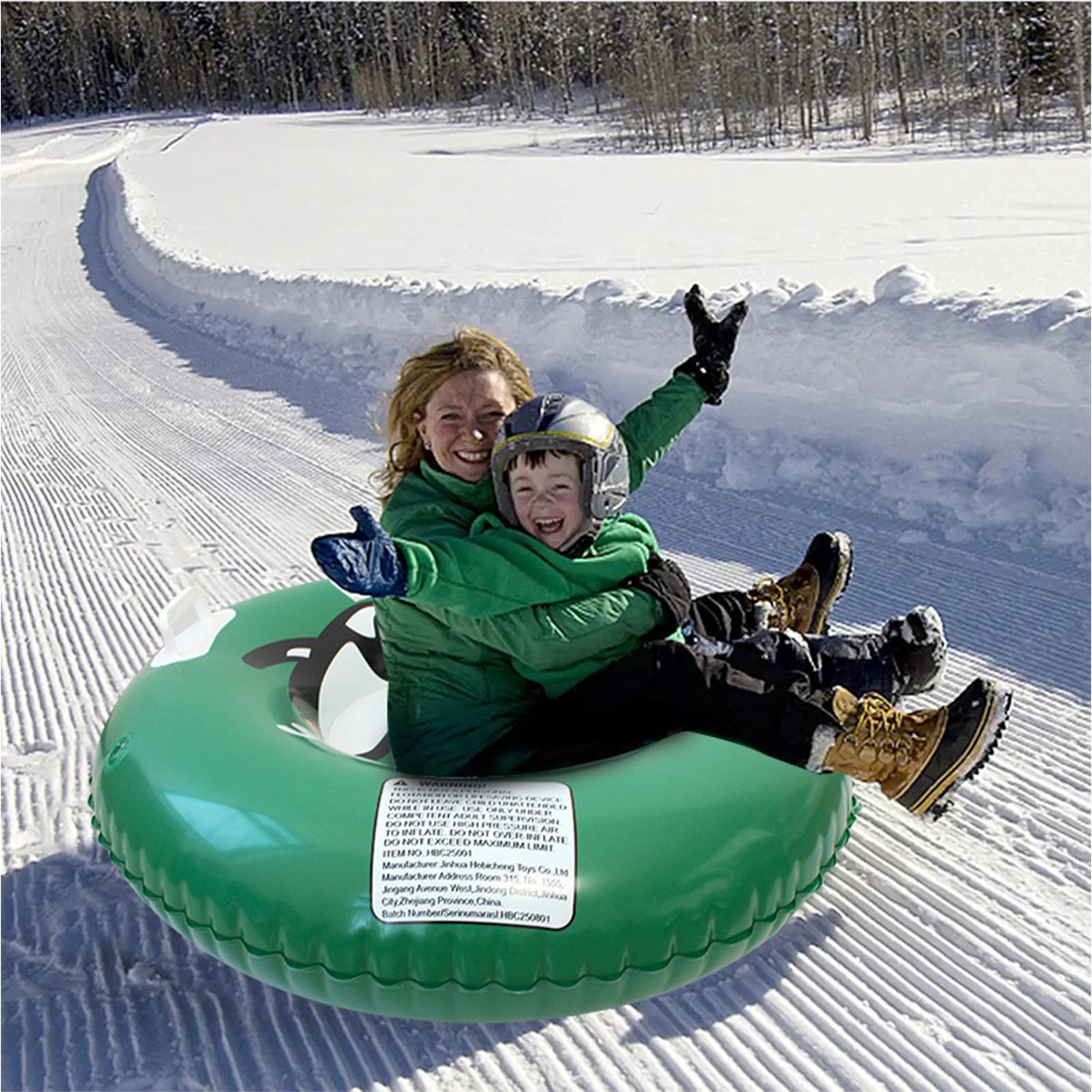 Kids Outdoor Youtube - Inflatable Snow Tube, Thickened Heavy-Duty Sled