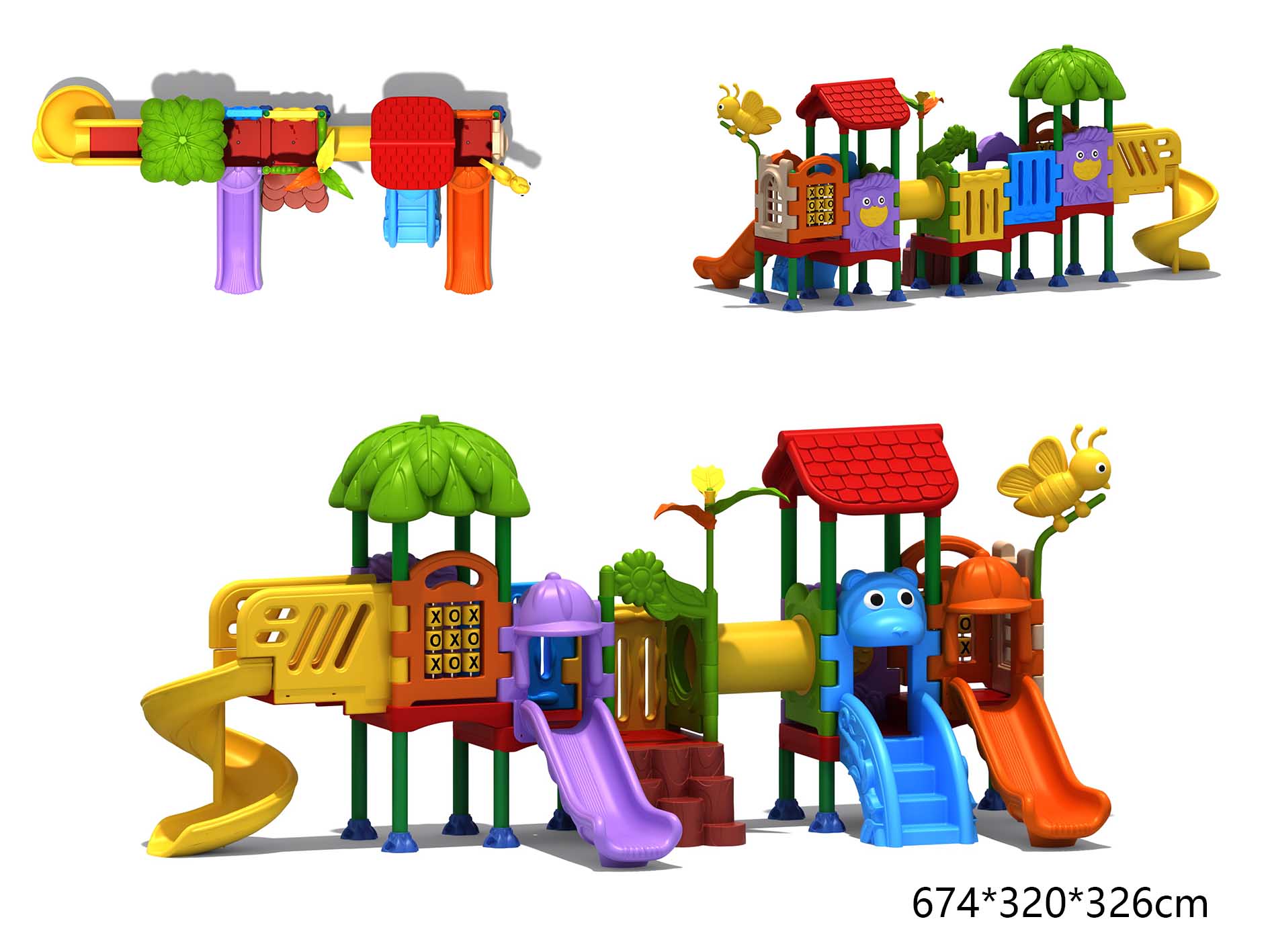 KID Playground Playhouse Sets  - đánh giá và giá Kids Outdoor Slide Set