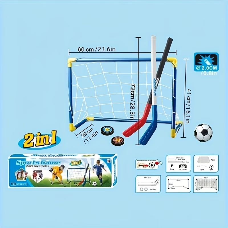 2 in 1 Kids Hockey & Soccer Go - đánh giá và giá Kids Outdoor Hockey Sticks