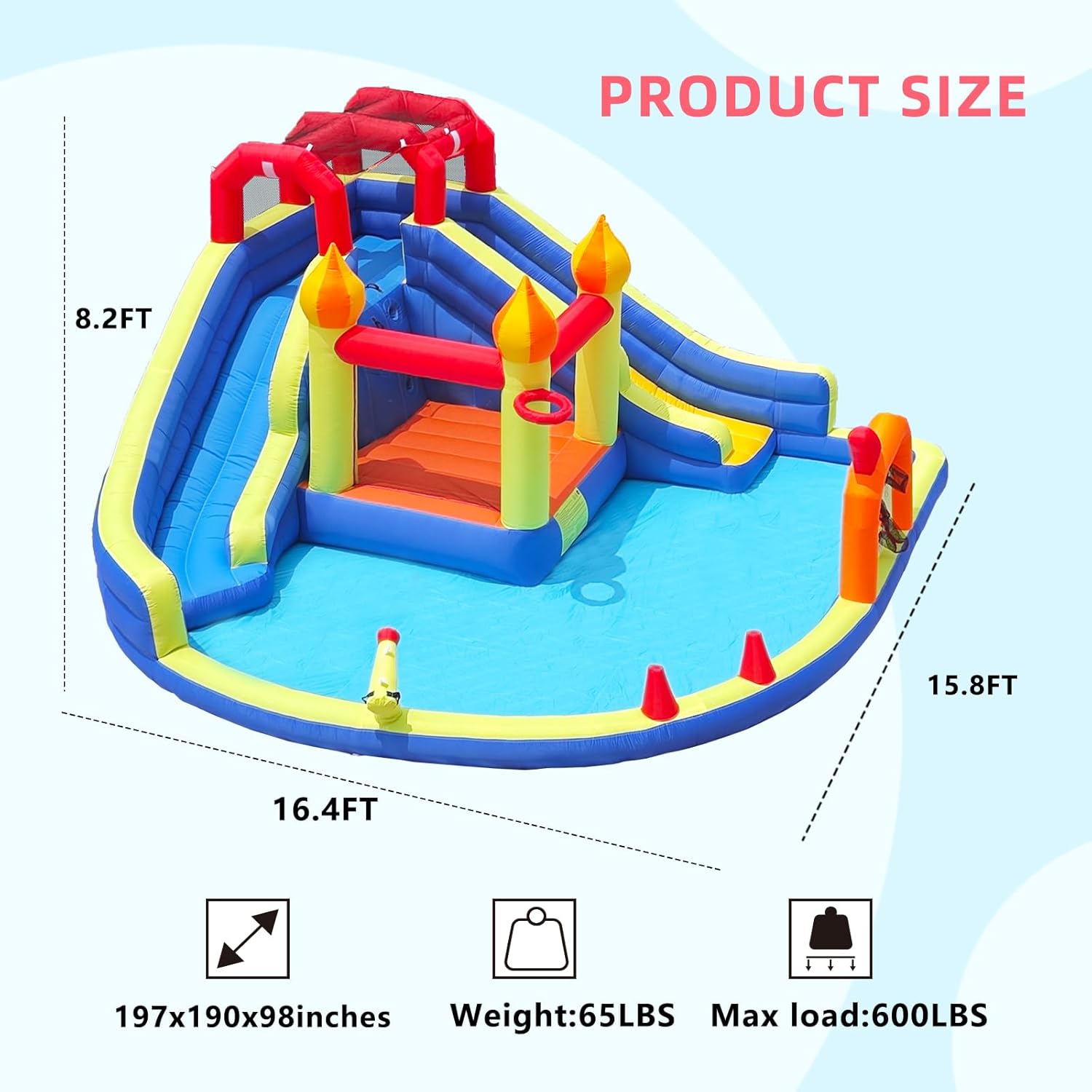 Kids Jumping Castle with Two L - đánh giá và giá Kids Outdoor Jumping Castle