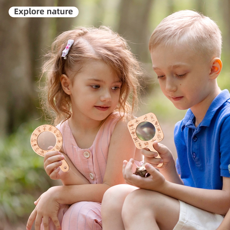 Wooden Magnifying Glass Set An - đánh giá và giá Kids Outdoor Nature Toys