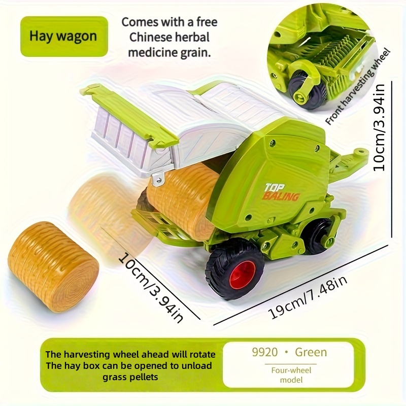 1:24 Inertial Farm Tractor wit - đánh giá và giá Kids Outdoor Exercise Equipment