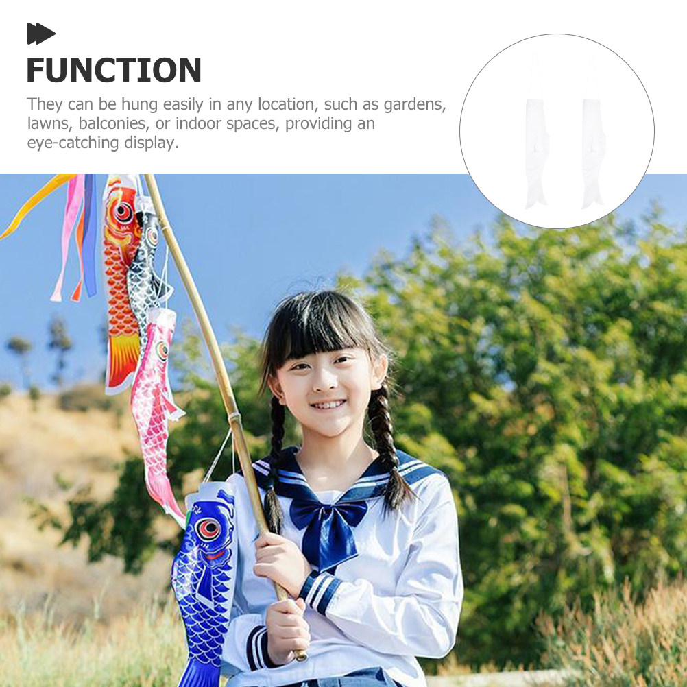 2Pcs DIY Blank Carp Windsocks  - đánh giá và giá Kids Outdoor Garden Set