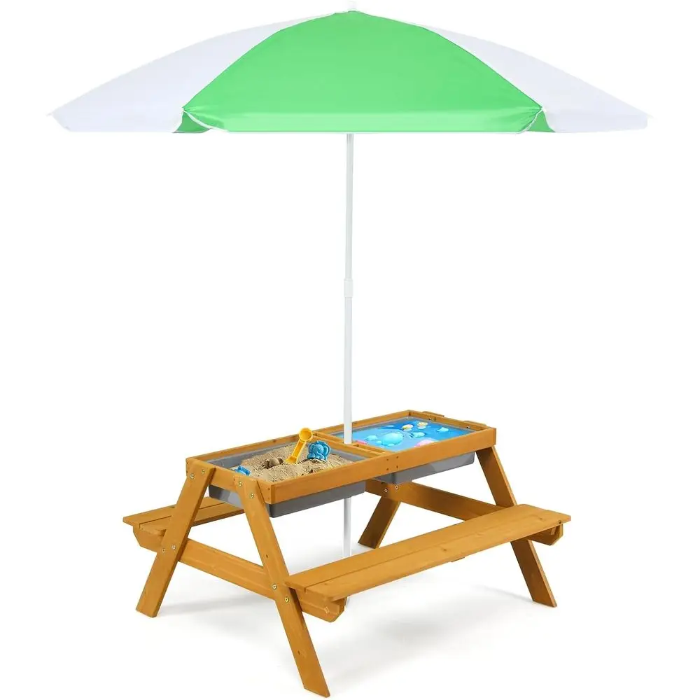 3-in-1 Height-Adjustable Umbre - đánh giá và giá Kids Outdoor Activity Table