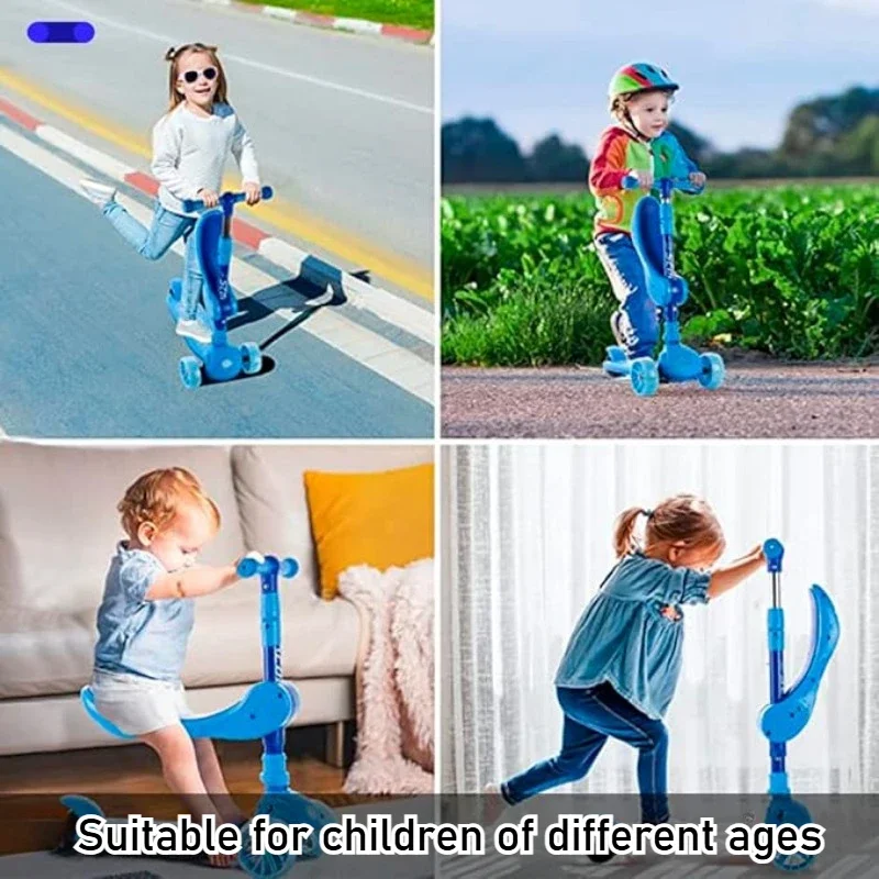 2-in-1 Kids Kick Scooter with  - đánh giá và giá Kids Outdoor Exercise Equipment