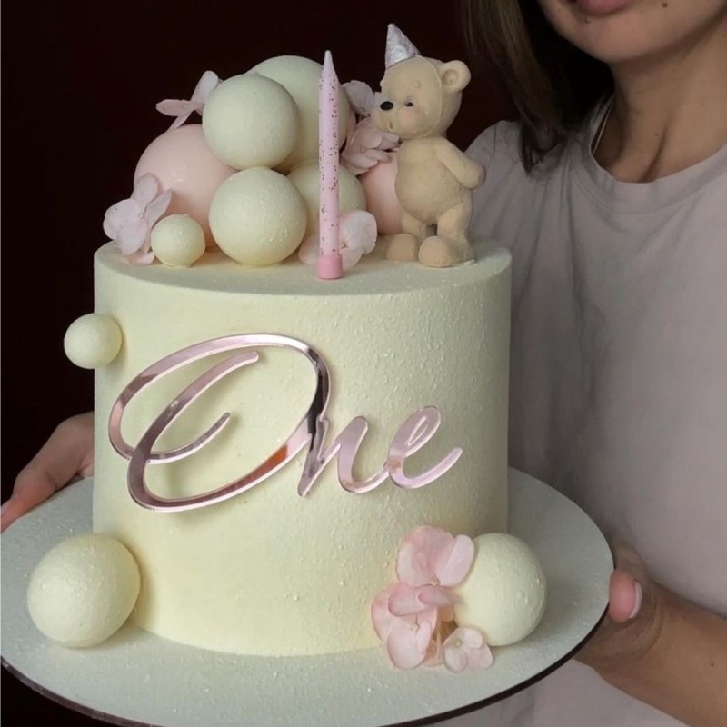 Acrylic Gold Letter One Cake T - đánh giá và giá Kids Outdoor Merry Go Round
