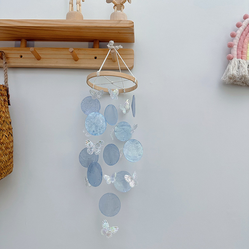 Butterfly Seashell Wind Chimes - đánh giá và giá Kids Outdoor Fairy Garden
