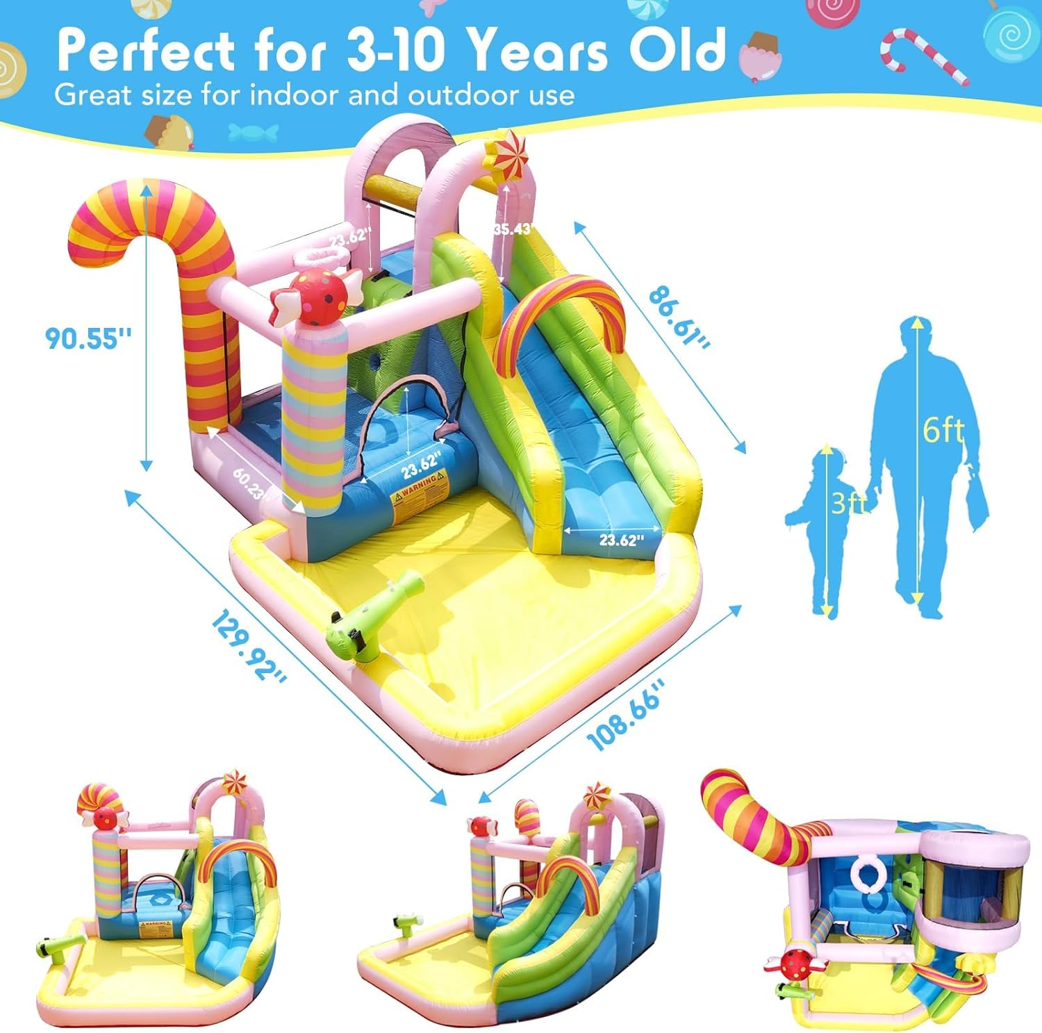 Kids Inflatable Water Slide Bo - đánh giá và giá Kids Outdoor Climbing