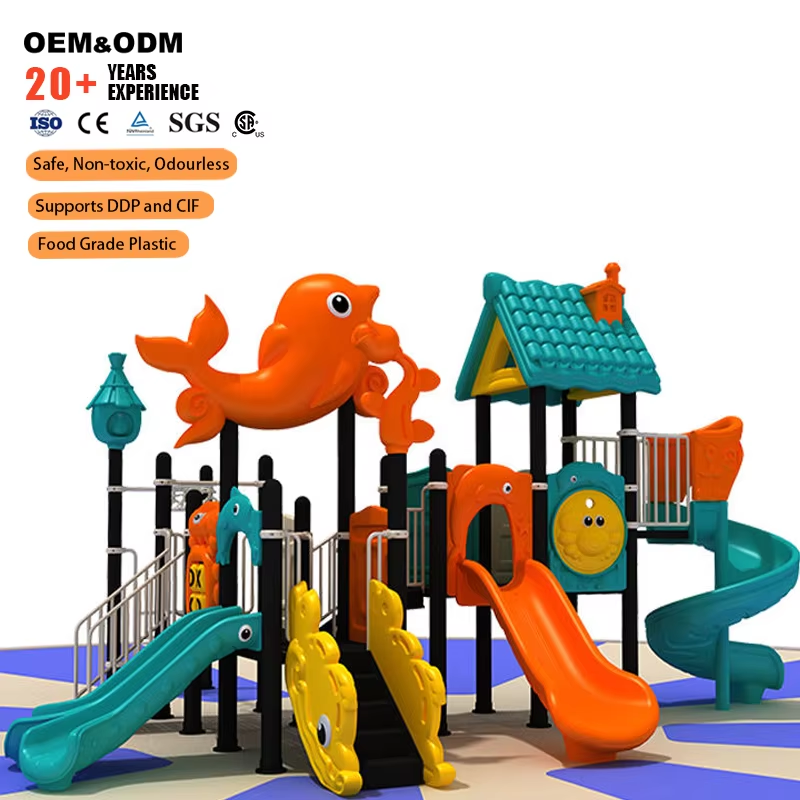 Factory Direct Custom Ocean Th - đánh giá và giá Kids Outdoor Slide Set