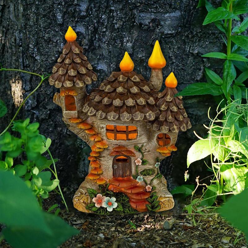 Fairy Garden House Wooden Tree - đánh giá và giá Kids Outdoor Fairy Garden