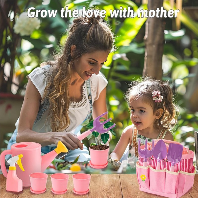 Superior-Kids Pink Gardening T - đánh giá và giá Kids Outdoor Garden Set