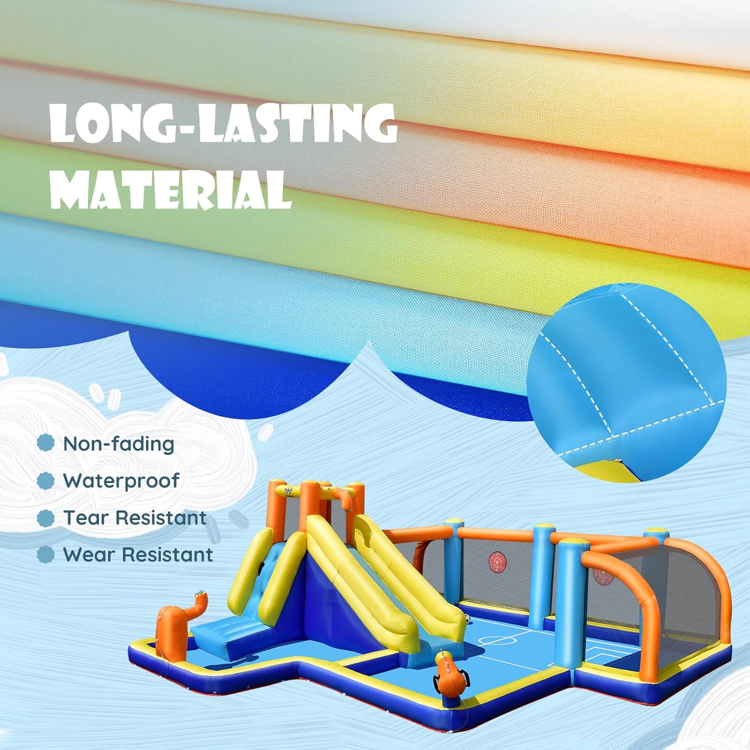 Giant Inflatable Water Slide B - đánh giá và giá Kids Outdoor Climbing