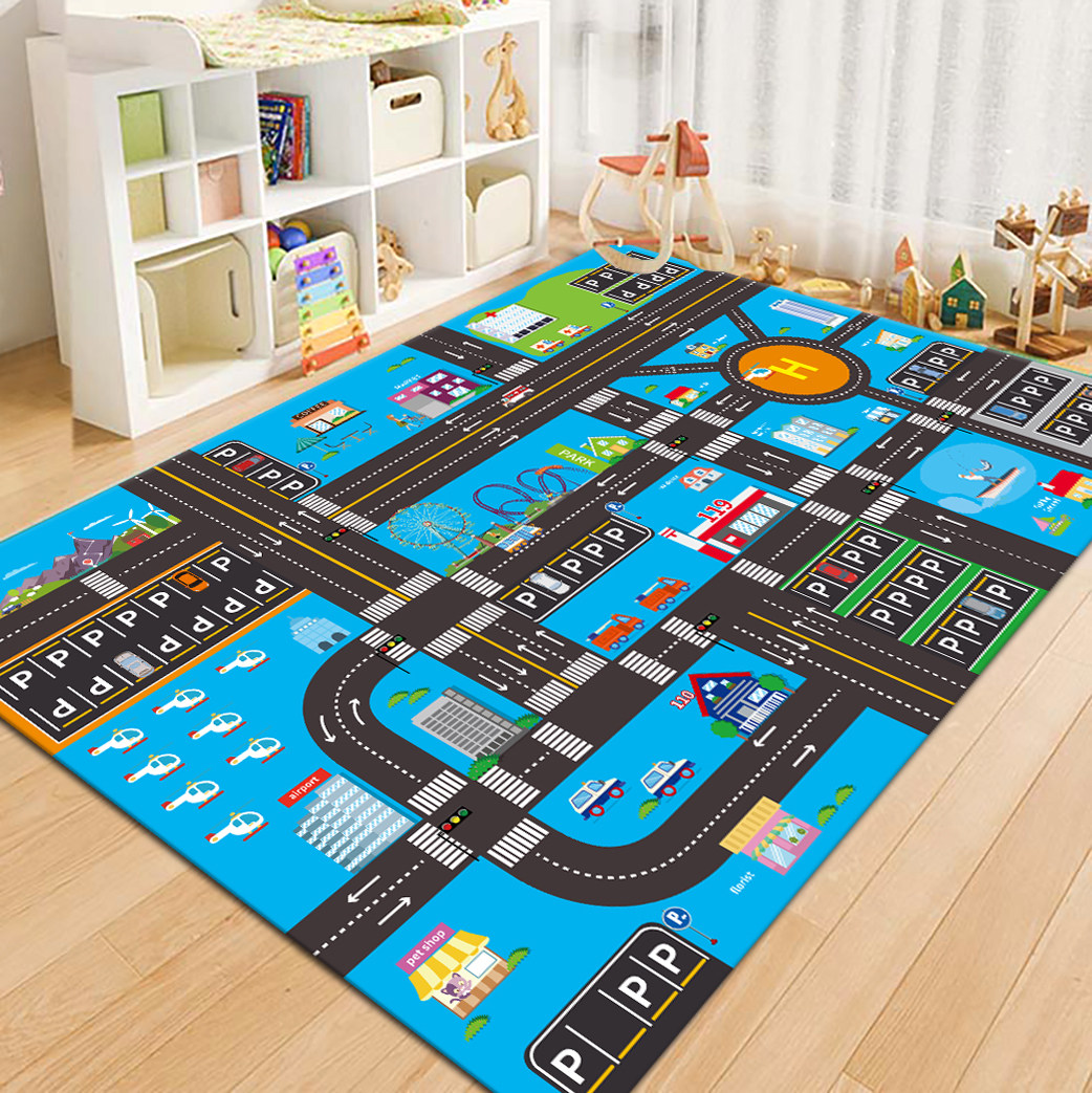VIKAMA City Road Map Kids Play - đánh giá và giá Kids Outdoor Flooring