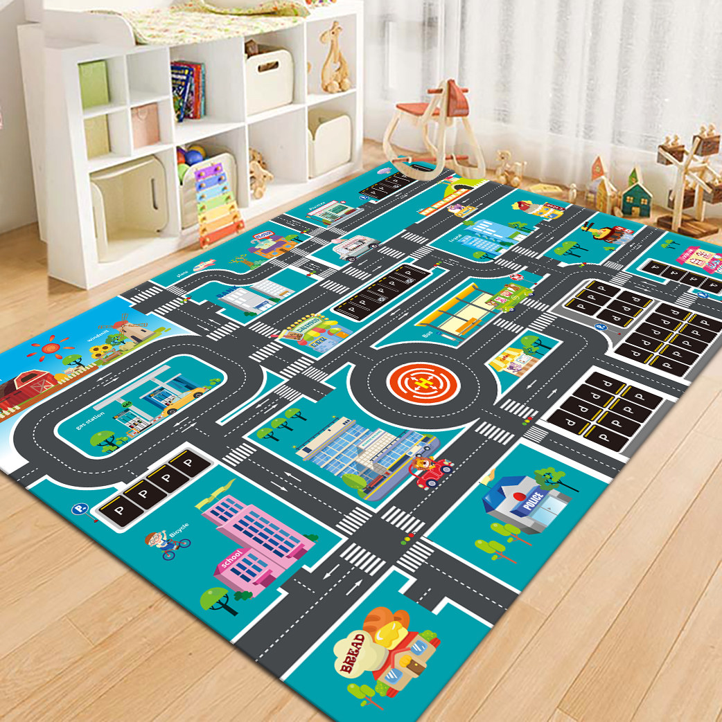 VIKAMA City Road Map Kids Play - đánh giá và giá Kids Outdoor Flooring