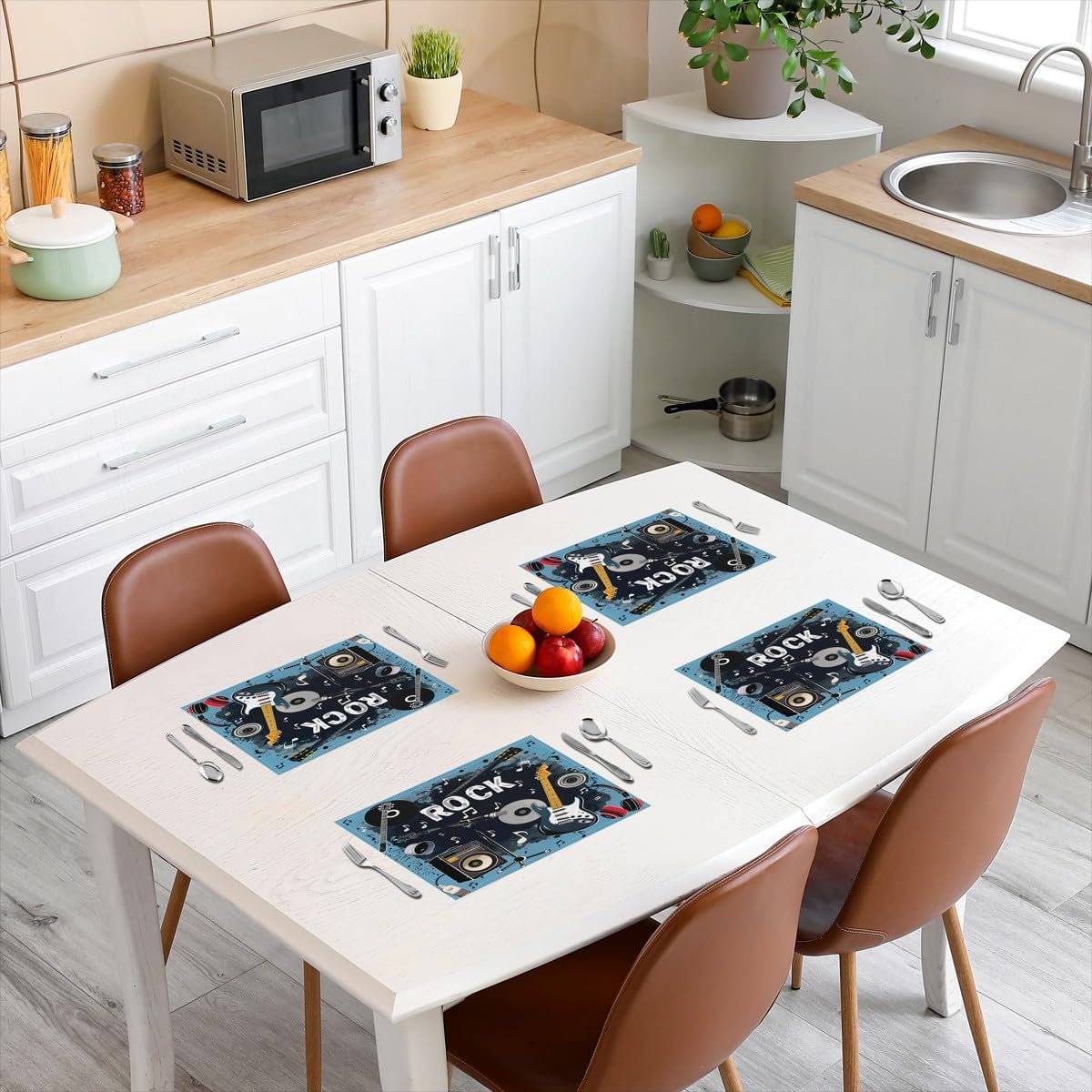 Rock Music Placemats Set of 4  - đánh giá và giá Kids Outdoor Kitchen