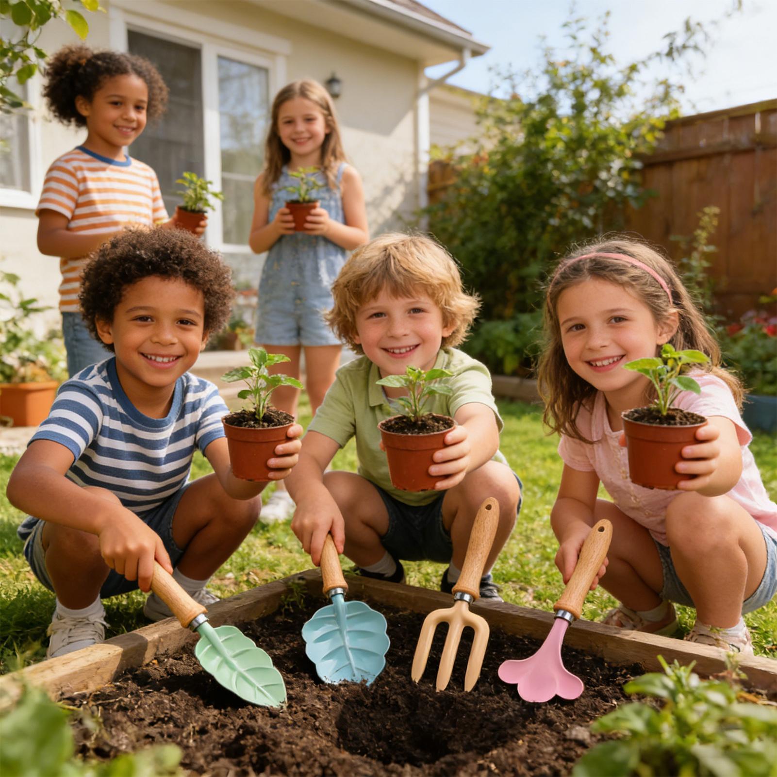 Kids Gardening Set 4 Piece Lea - đánh giá và giá Kids Outdoor Garden Set