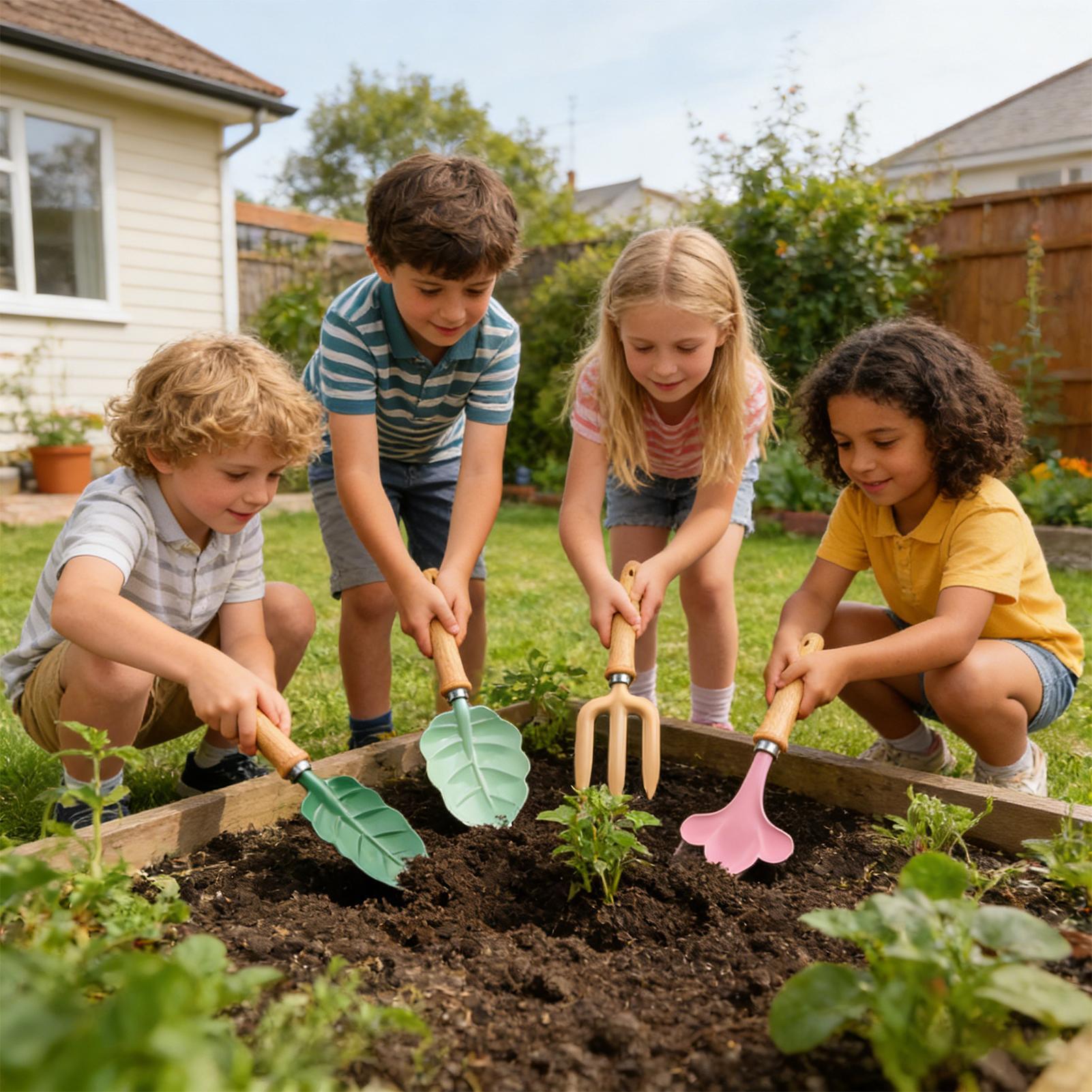 Kids Gardening Set 4 Piece Lea - đánh giá và giá Kids Outdoor Garden Set