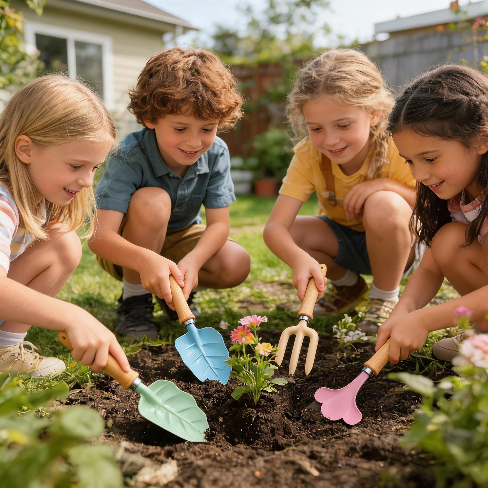 Kids Gardening Set 4 Piece Lea - đánh giá và giá Kids Outdoor Garden Set