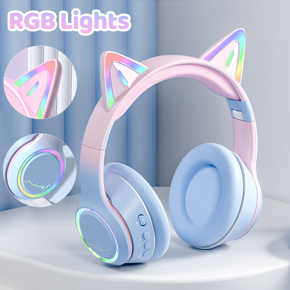RGB Cat Ear Bluetooth Headphon - đánh giá và giá Kids Outdoor Videos