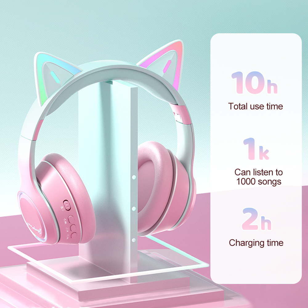 RGB Cat Ear Bluetooth Headphon - đánh giá và giá Kids Outdoor Videos