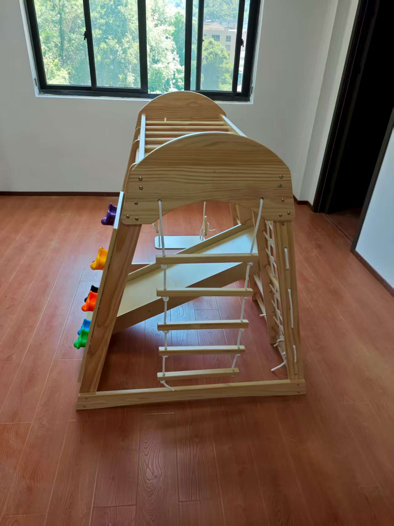 Wooden Kids Climbing Frame Lad - đánh giá và giá Kids Indoor Outdoor Games
