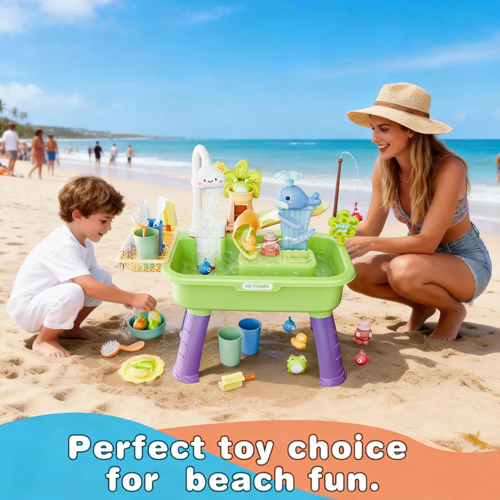 Water Table Sandbox for Kids O - đánh giá và giá Kids Outdoor Activity Table