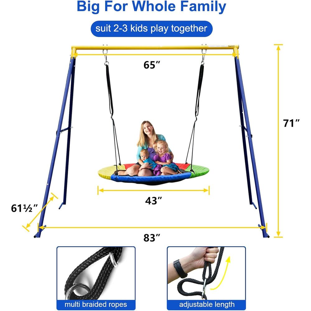 Heavy-Duty 440lbs Outdoor Swin - đánh giá và giá Kids Outdoor Youtube