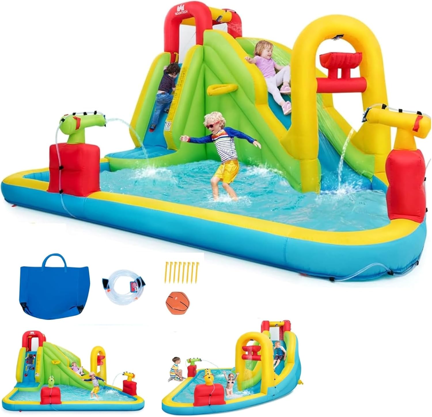 Mega Inflatable Water Park Bou - đánh giá và giá Kids Outdoor Climbing