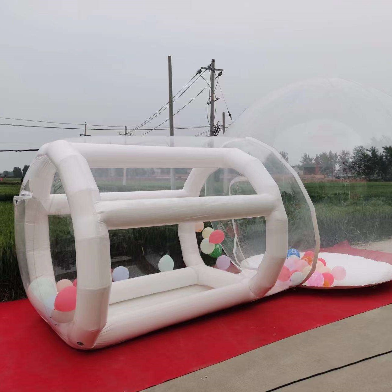 Outdoor  White PVC Inflatable  - đánh giá và giá Kids Outdoor Jumping Castle