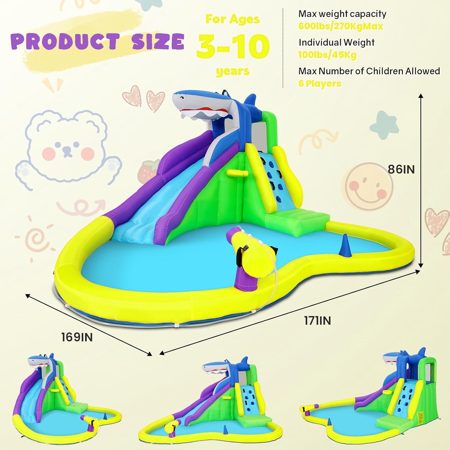 13x14FT Inflatable Bounce Hous - đánh giá và giá Kids Outdoor Climbing