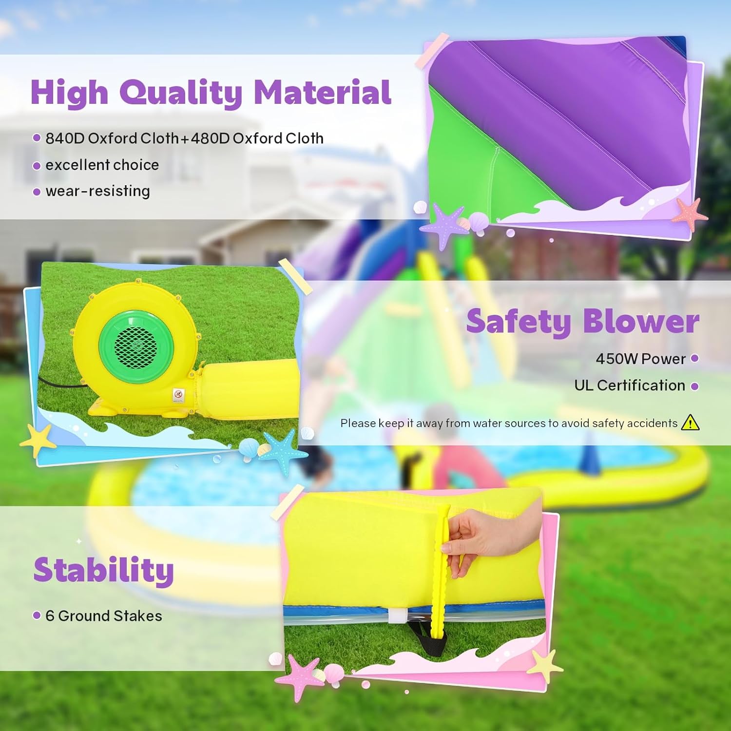13x14FT Inflatable Bounce Hous - đánh giá và giá Kids Outdoor Climbing