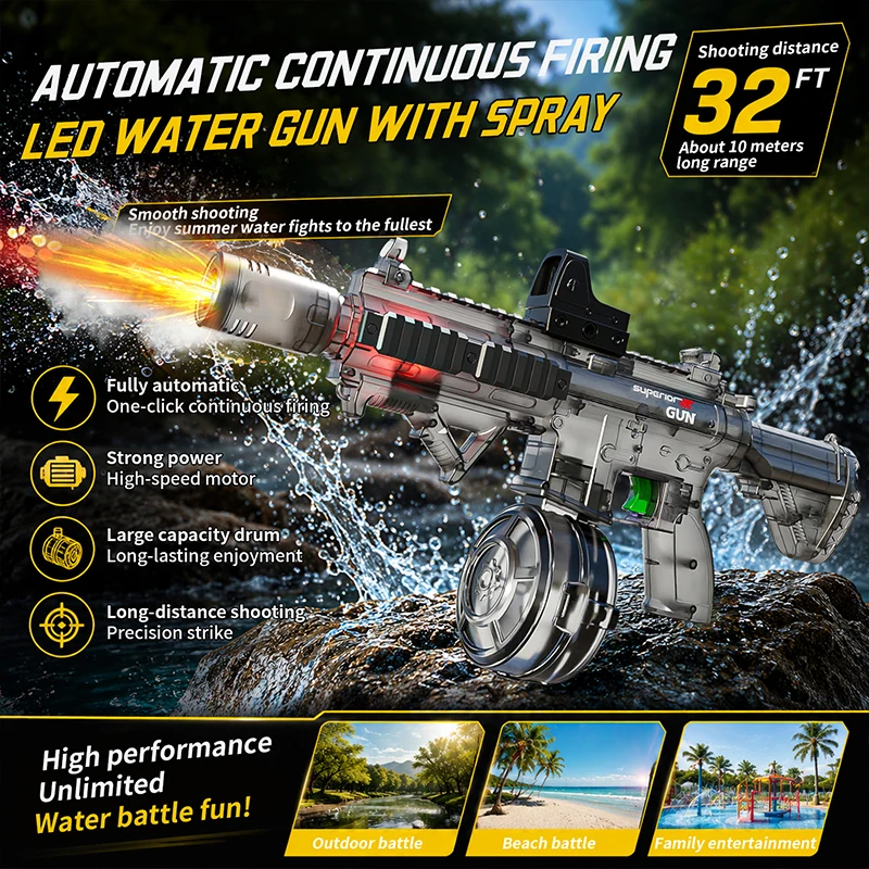 Kids Automatic Water Gun with  - đánh giá và giá Kids Outdoor Exercise Equipment