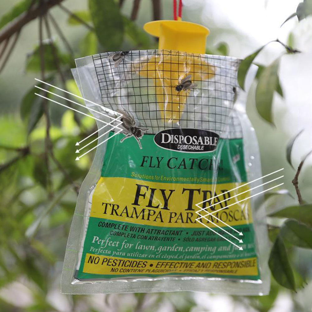 Hanging Fly Trap Bag with Fly  - đánh giá và giá Bug Catching Kit