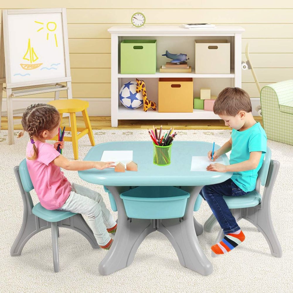 Kids Table and Chairs, 3 PCS A - đánh giá và giá Kids Outdoor Activity Table