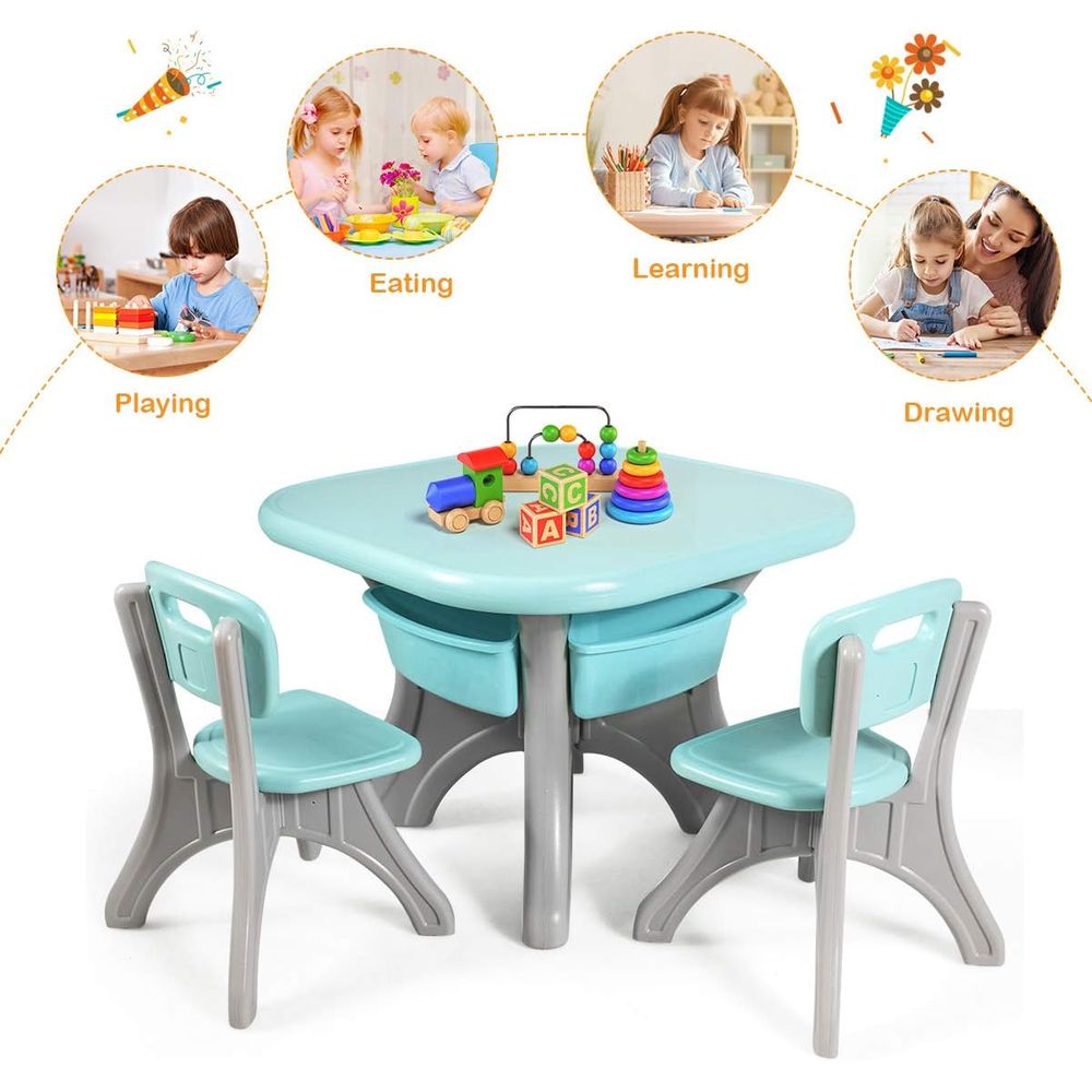 Kids Table and Chairs, 3 PCS A - đánh giá và giá Kids Outdoor Activity Table