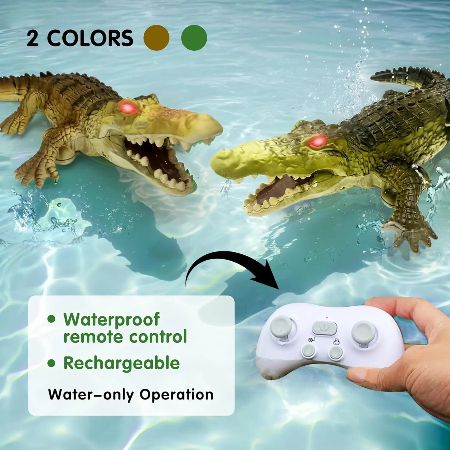 Remote Control Crocodile Water - đánh giá và giá Kids Outdoor Exercise Equipment