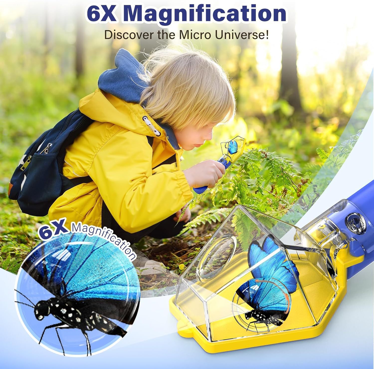 6X Magnifier Kids Bug Catcher, - đánh giá và giá Kids Outdoor Nature Toys