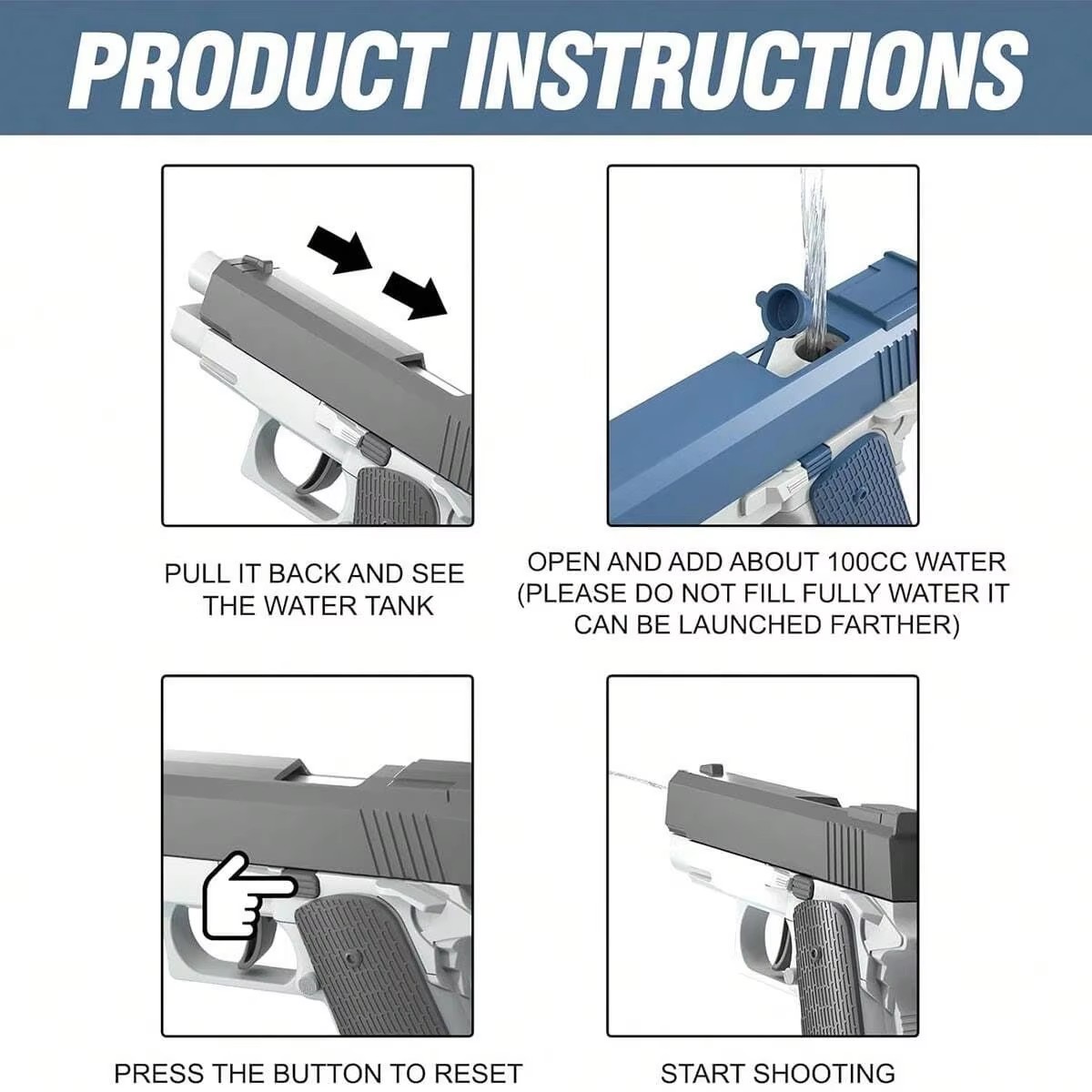 M1911 Summer Water Guns Pistol - đánh giá và giá Kids Outdoor Exercise Equipment